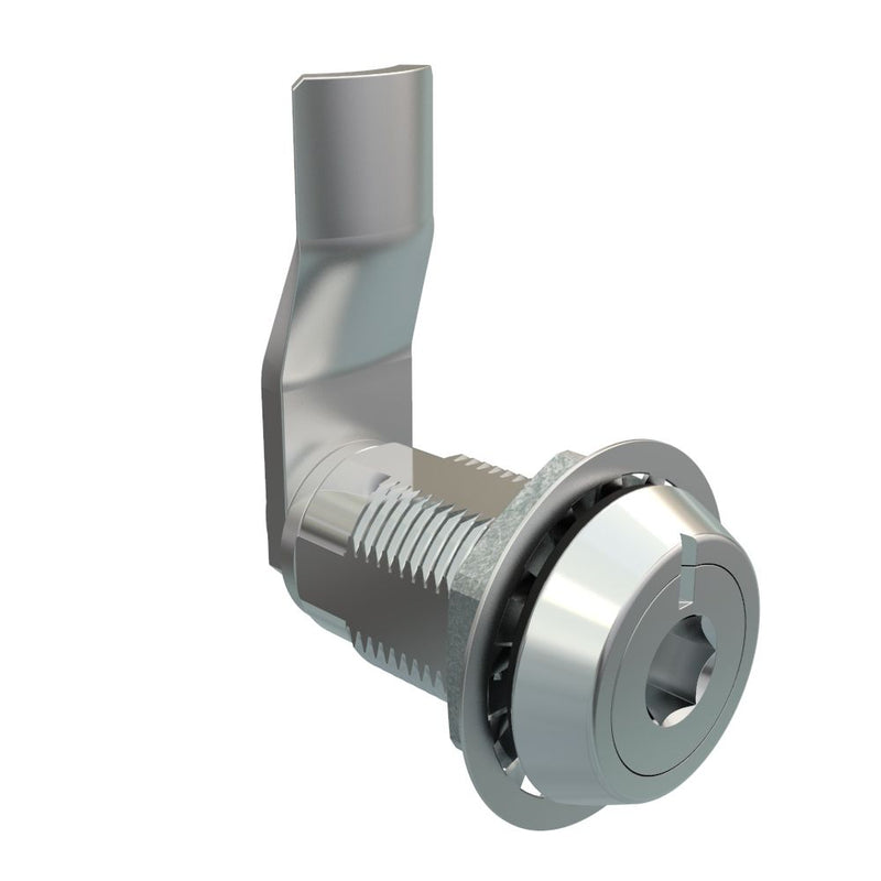 SOUTHCO VISE ACTION® Compression Latch, Large Size, 8 mm Hex Recess, Zinc Alloy, Chrome Plated, Bright, 31 mm (1.22 in) Grip [E3-126-081]
