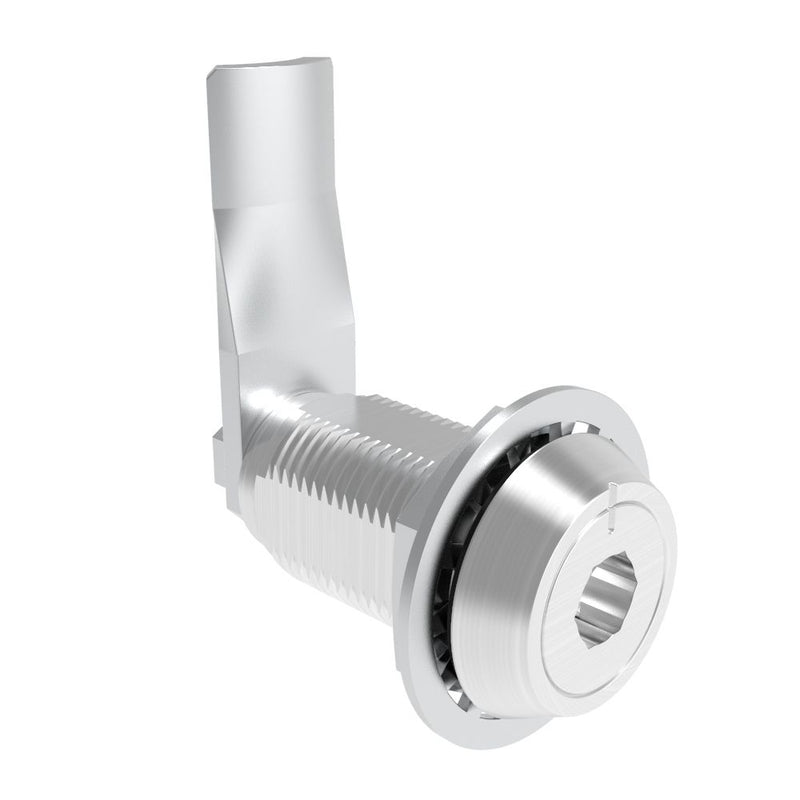 SOUTHCO VISE ACTION® Compression Latch, Large Size, 8 mm Hex Recess, Aluminum Alloy, Powder Coated, Clear, 38 mm (1.5 in) Grip [E3-126-0906]