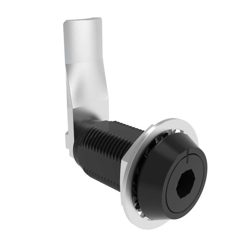 SOUTHCO VISE ACTION® Compression Latch, Large Size, 8 mm Hex Recess, Aluminum Alloy, Hard Anodized, Black, 38 mm (1.5 in) Grip [E3-126-0959]