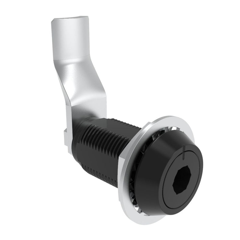 SOUTHCO VISE ACTION® Compression Latch, Large Size, 8 mm Hex Recess, Aluminum Alloy, Hard Anodized, Black, 40 mm (1.57 in) Grip [E3-126-1059]