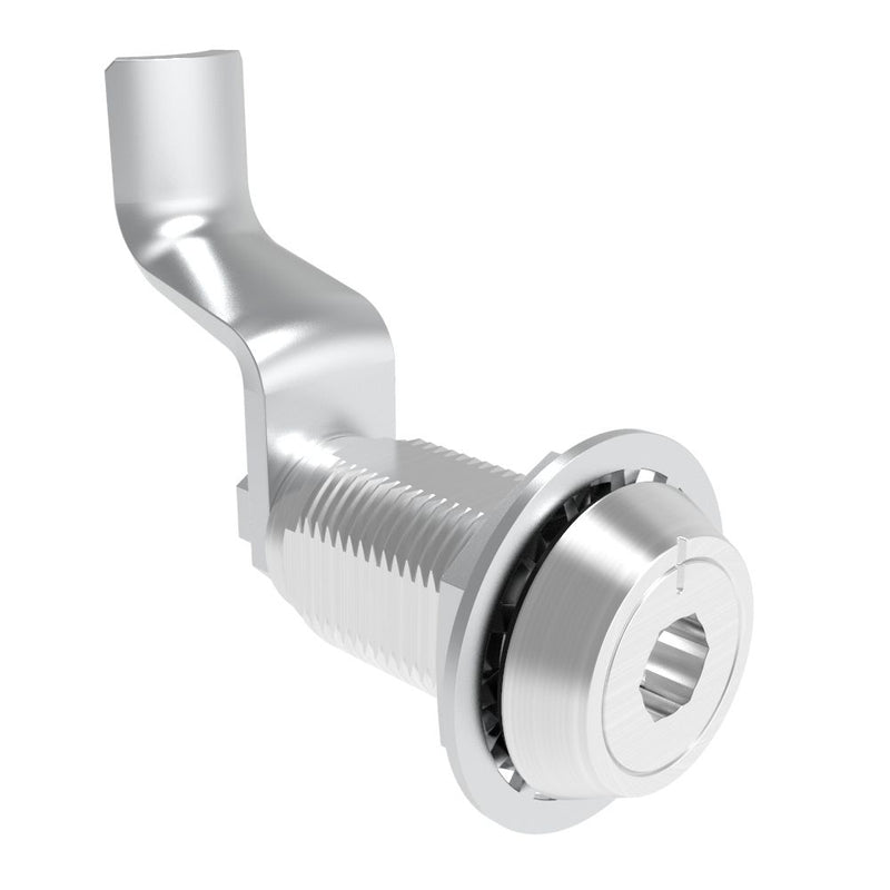 SOUTHCO VISE ACTION® Compression Latch, Large Size, 8 mm Hex Recess, Aluminum Alloy, Powder Coated, Clear, 56 mm (2.2 in) Grip [E3-106-1806]