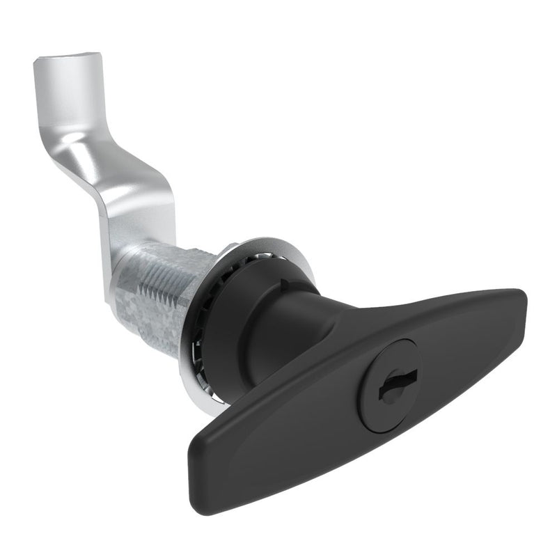 SOUTHCO VISE ACTION® Compression Latch, Large Size, T-Handle, Zinc Alloy, Powder Coated, Black, 53 mm (2.09 in) Grip [E3-108-195]