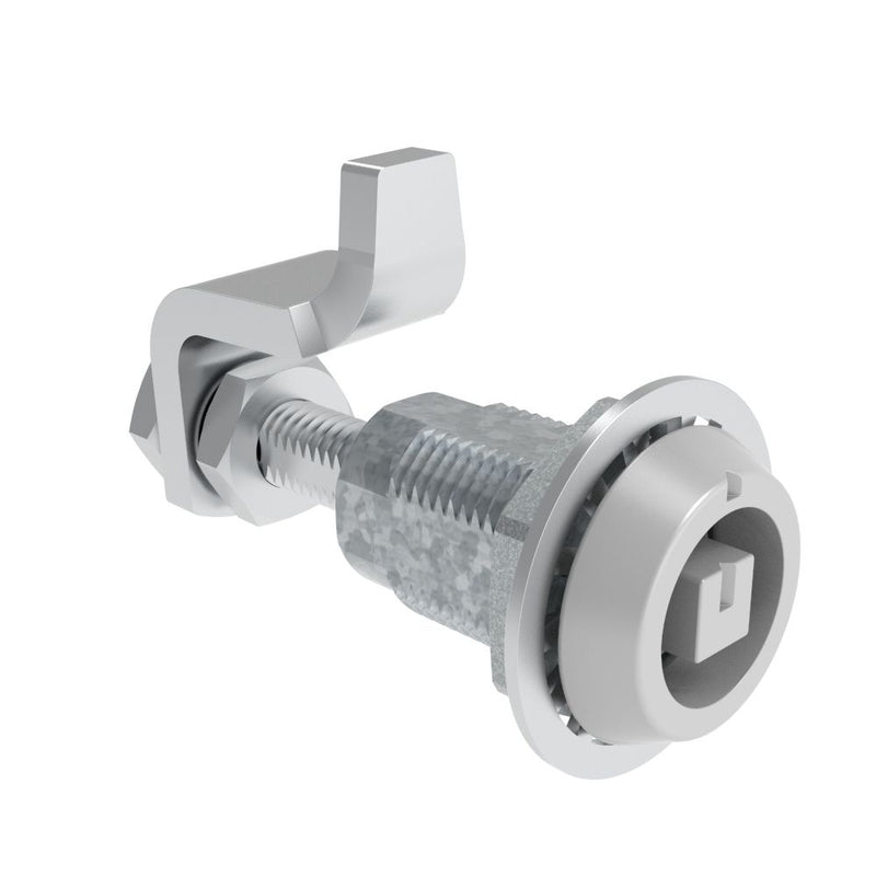 SOUTHCO VISE ACTION® Compression Latch, Large Size, 8 mm Square, Zinc Alloy, Powder Coated, Silver [E3-110-17]