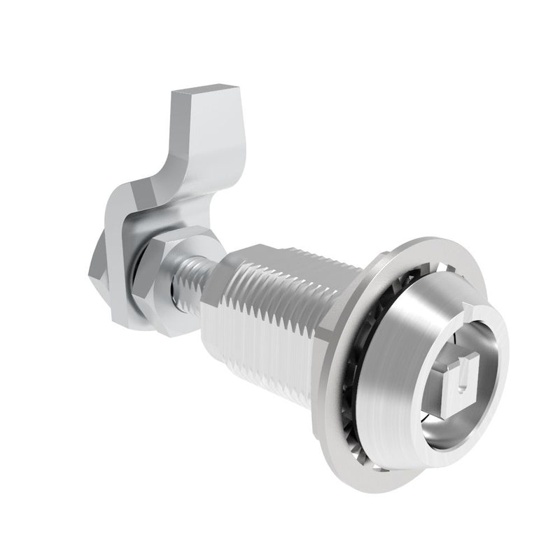 SOUTHCO VISE ACTION® Compression Latch, Large Size, 8 mm Square, Aluminum Alloy, Powder Coated, Clear [E3-2210-206]
