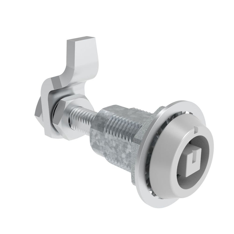 SOUTHCO VISE ACTION® Compression Latch, Large Size, 8 mm Square, Zinc Alloy, Powder Coated, Silver [E3-110-27]