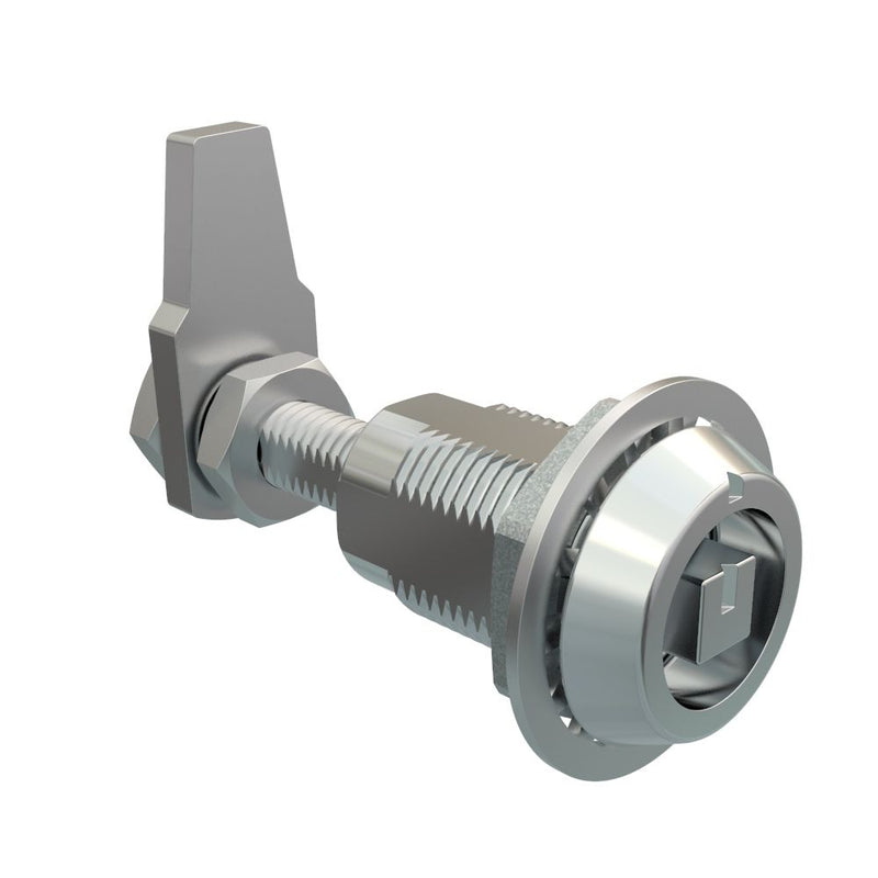 SOUTHCO VISE ACTION® Compression Latch, Large Size, 8 mm Square, Zinc Alloy, Chrome Plated, Bright [E3-2210-31]