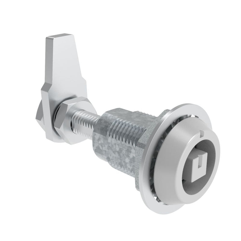 SOUTHCO VISE ACTION® Compression Latch, Large Size, 8 mm Square, Zinc Alloy, Powder Coated, Silver [E3-110-37]