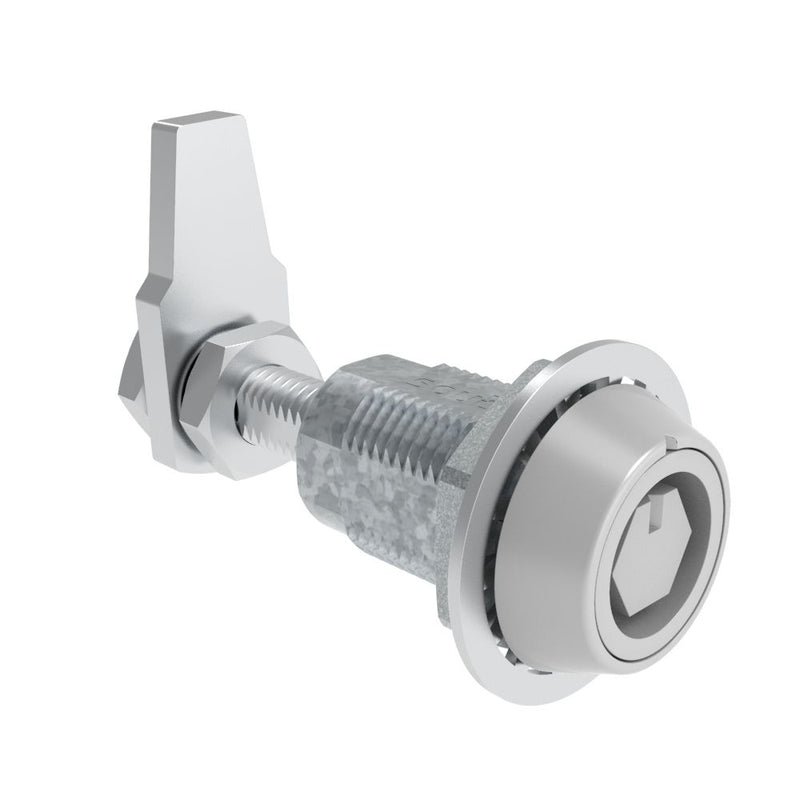 SOUTHCO VISE ACTION® Compression Latch, Large Size, Bellcore 216, Zinc Alloy, Powder Coated, Silver [E3-115-37]