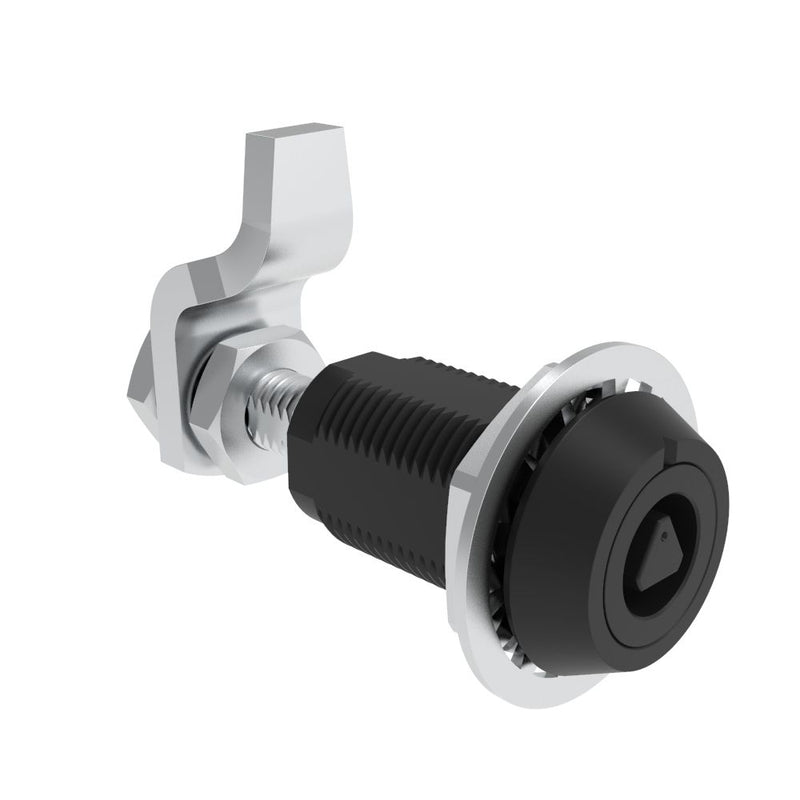 SOUTHCO VISE ACTION® Compression Latch, Large Size, 7 mm Triangle, Aluminum Alloy, Powder Coated, Black [E3-223-256]