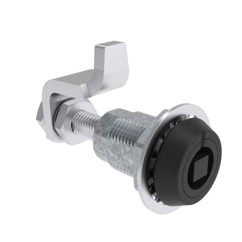SOUTHCO VISE ACTION® Compression Latch, Large Size, 7 mm Square, Zinc Alloy, Powder Coated, Black [E3-224-15]