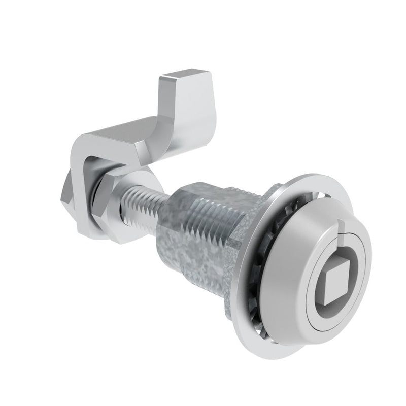 SOUTHCO VISE ACTION® Compression Latch, Large Size, 7 mm Square, Zinc Alloy, Powder Coated, Silver [E3-224-17]