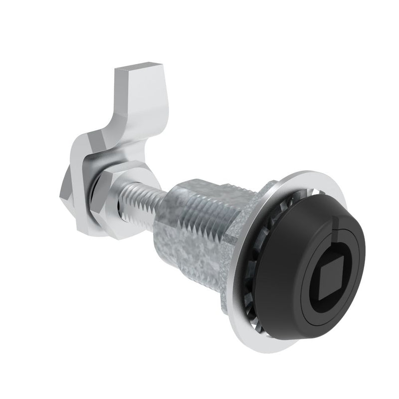 SOUTHCO VISE ACTION® Compression Latch, Large Size, 7 mm Square, Zinc Alloy, Powder Coated, Black [E3-224-25]