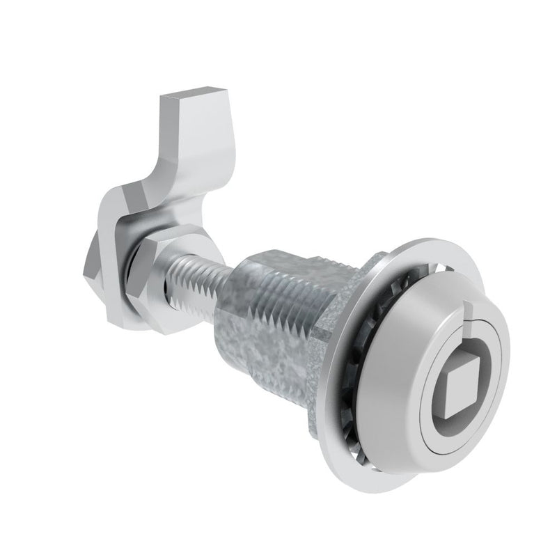 SOUTHCO VISE ACTION® Compression Latch, Large Size, 7 mm Square, Zinc Alloy, Powder Coated, Silver [E3-14-27]