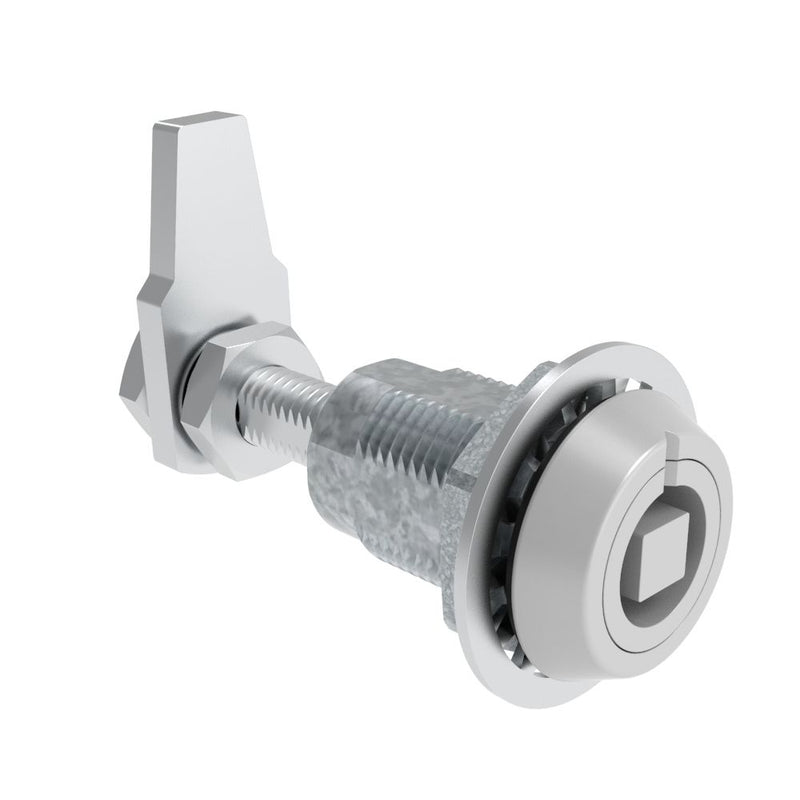 SOUTHCO VISE ACTION® Compression Latch, Large Size, 7 mm Square, Zinc Alloy, Powder Coated, Silver [E3-224-37]