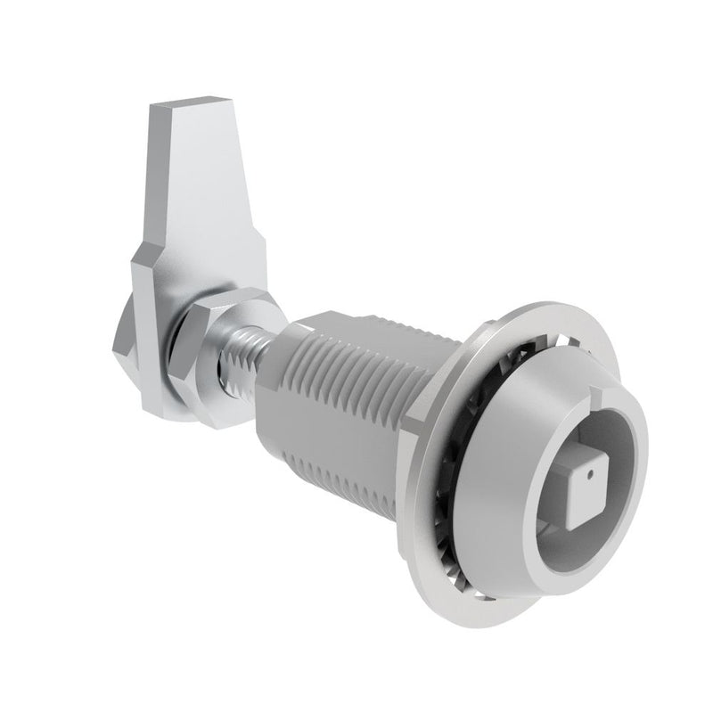 SOUTHCO VISE ACTION® Compression Latch, Large Size, 7 mm Square, Aluminum Alloy, Powder Coated, Silver [E3-14-376]