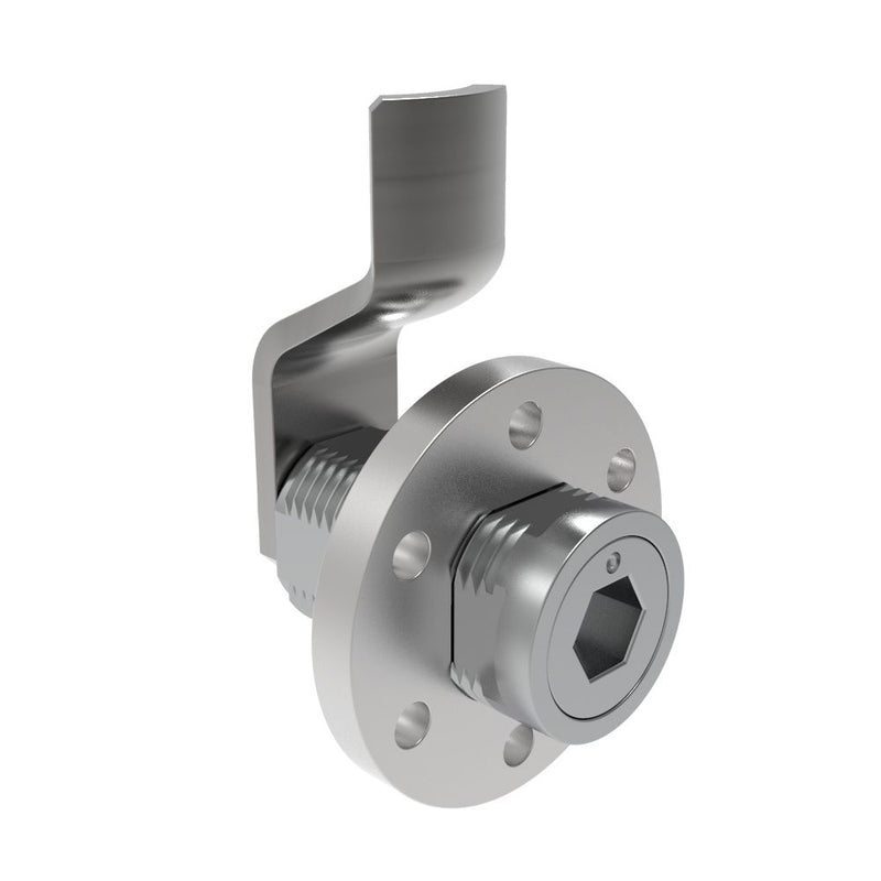 SOUTHCO VISE ACTION® Compression Latch, Large Size, 8 mm Hex Recess, Zinc Alloy, Chrome Plated, Bright, 21 mm (0.83 in) Grip [E3-146-011]