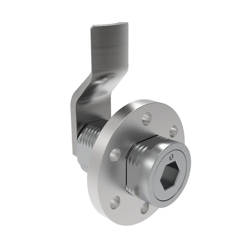 SOUTHCO VISE ACTION® Compression Latch, Large Size, 8 mm Hex Recess, Zinc Alloy, Chrome Plated, Bright, 29 mm (1.14 in) Grip [E3-146-051]