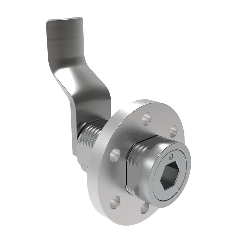 SOUTHCO VISE ACTION® Compression Latch, Large Size, 8 mm Hex Recess, Zinc Alloy, Chrome Plated, Bright, 49 mm (1.93 in) Grip [E3-146-151]