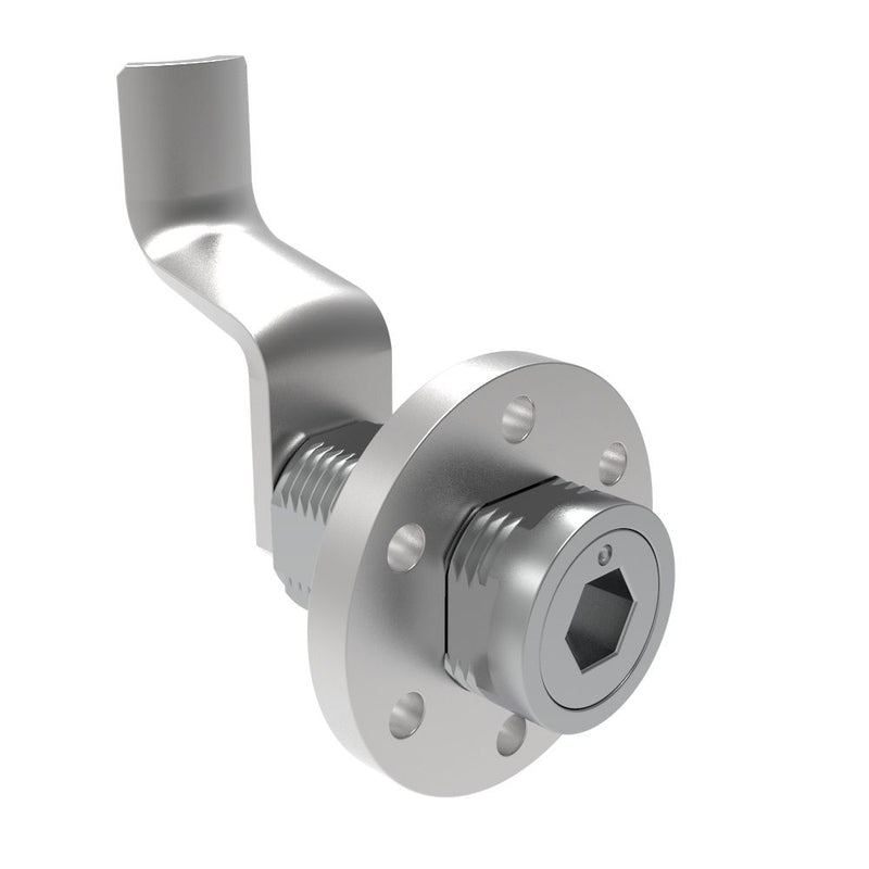 SOUTHCO VISE ACTION® Compression Latch, Large Size, 8 mm Hex Recess, Zinc Alloy, Chrome Plated, Bright, 57 mm (2.24 in) Grip [E3-146-191-13]