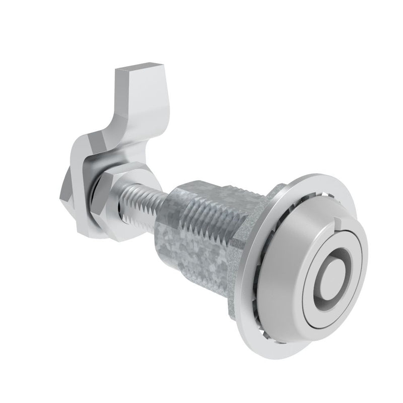 SOUTHCO VISE ACTION® Compression Latch, Large Size, Southco® Tubular Key, Zinc Alloy, Powder Coated, Silver [E3-225-27]