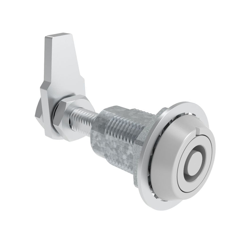 SOUTHCO VISE ACTION® Compression Latch, Large Size, Southco® Tubular Key, Zinc Alloy, Powder Coated, Silver [E3-225-37]