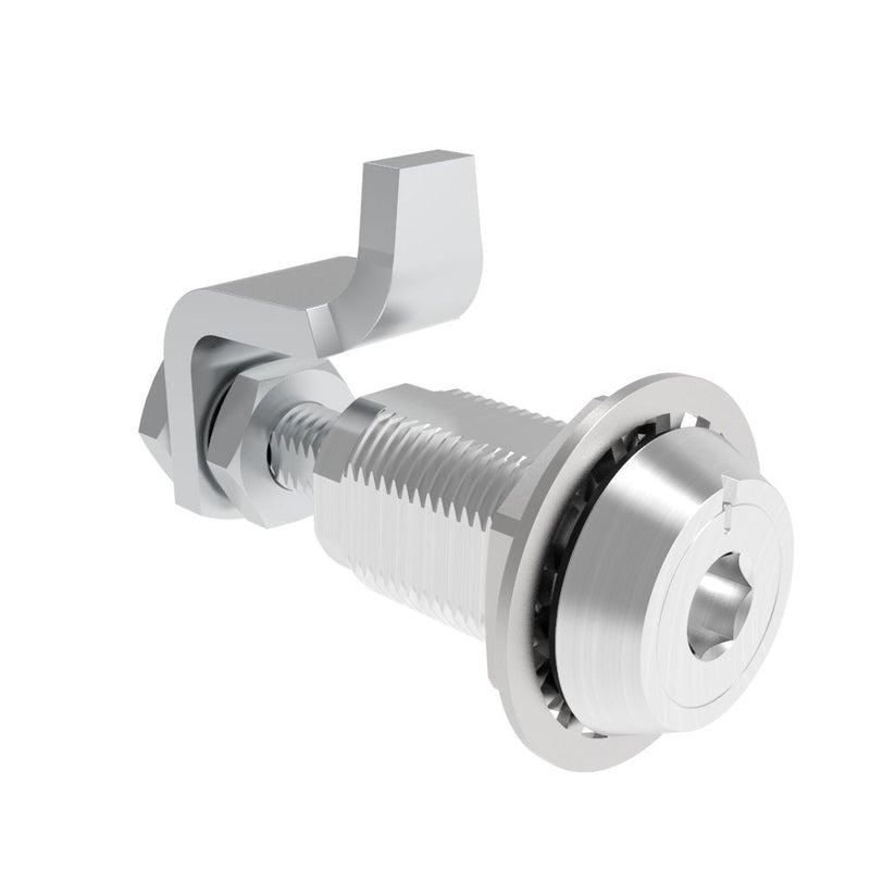SOUTHCO VISE ACTION® Compression Latch, Large Size, 8 mm Hex Recess, Aluminum Alloy, Powder Coated, Clear [E3-16-106]