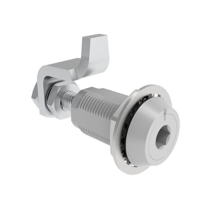 SOUTHCO VISE ACTION® Compression Latch, Large Size, 8 mm Hex Recess, Aluminum Alloy, Powder Coated, Silver [E3-16-176]
