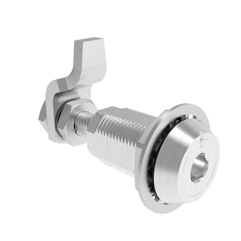 SOUTHCO VISE ACTION® Compression Latch, Large Size, 8 mm Hex Recess, Aluminum Alloy, Powder Coated, Clear [E3-16-206]