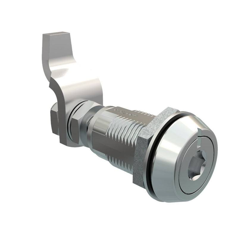 SOUTHCO VISE ACTION® Compression Latch, Large Size, 8 mm Hex Recess, Zinc Alloy, Chrome Plated, Bright [E3-16-21]