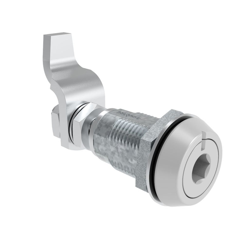 SOUTHCO VISE ACTION® Compression Latch, Large Size, 8 mm Hex Recess, Zinc Alloy, Powder Coated, Silver [E3-16-27]