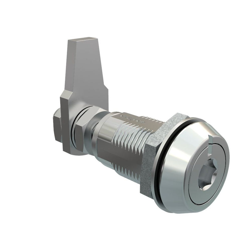SOUTHCO VISE ACTION® Compression Latch, Large Size, 8 mm Hex Recess, Zinc Alloy, Chrome Plated, Bright [E3-16-31]