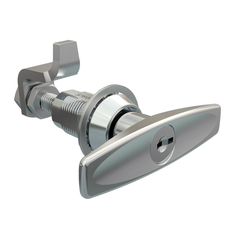 SOUTHCO VISE ACTION® Compression Latch, Large Size, T-Handle, Zinc Alloy, Chrome Plated, Bright [E3-18-11]