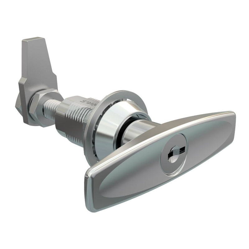 SOUTHCO VISE ACTION® Compression Latch, Large Size, T-Handle, Zinc Alloy, Chrome Plated, Bright [E3-18-31]