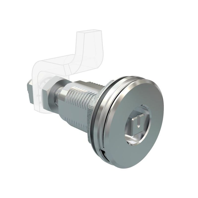 SOUTHCO Vise Action® Compression Latch, Large Size, 8 mm Square, Zinc Alloy, Chrome Plated, Bright [E3-A110-01]