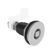 SOUTHCO Vise Action® Compression Latch, Large Size, 8 mm Square, Zinc Alloy, Powder Coat, Silver [E3-A2210-07]