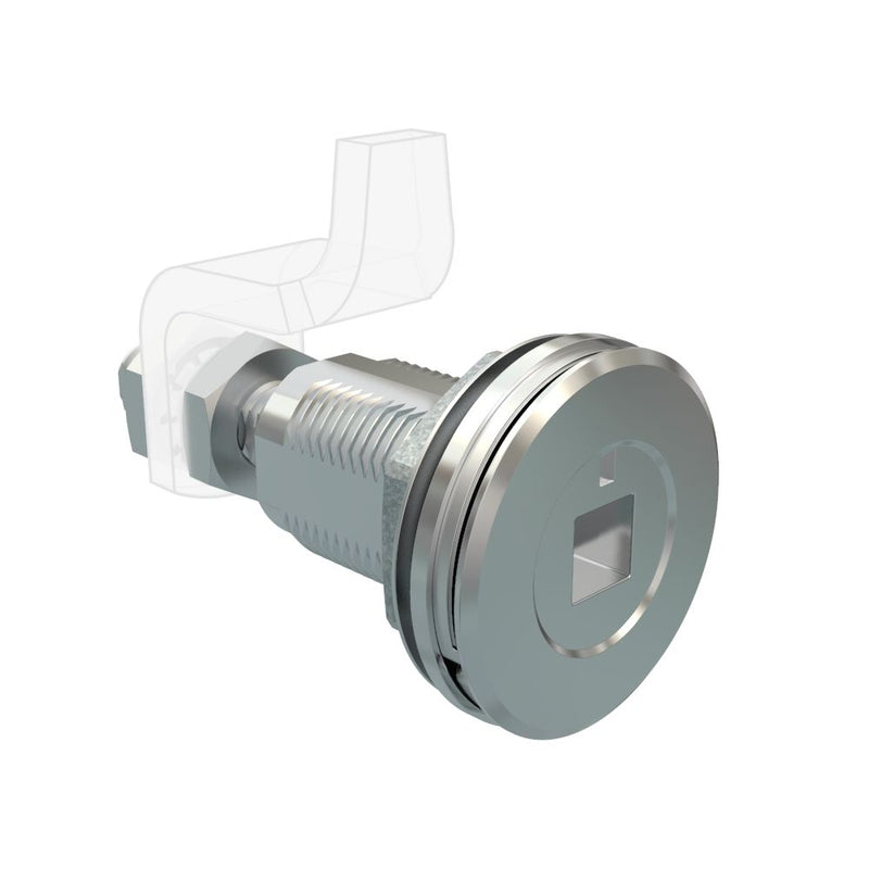 SOUTHCO Vise Action® Compression Latch, Large Size, 8 mm Square Recess, Zinc Alloy, Chrome Plated, Bright [E3-A2219-01]
