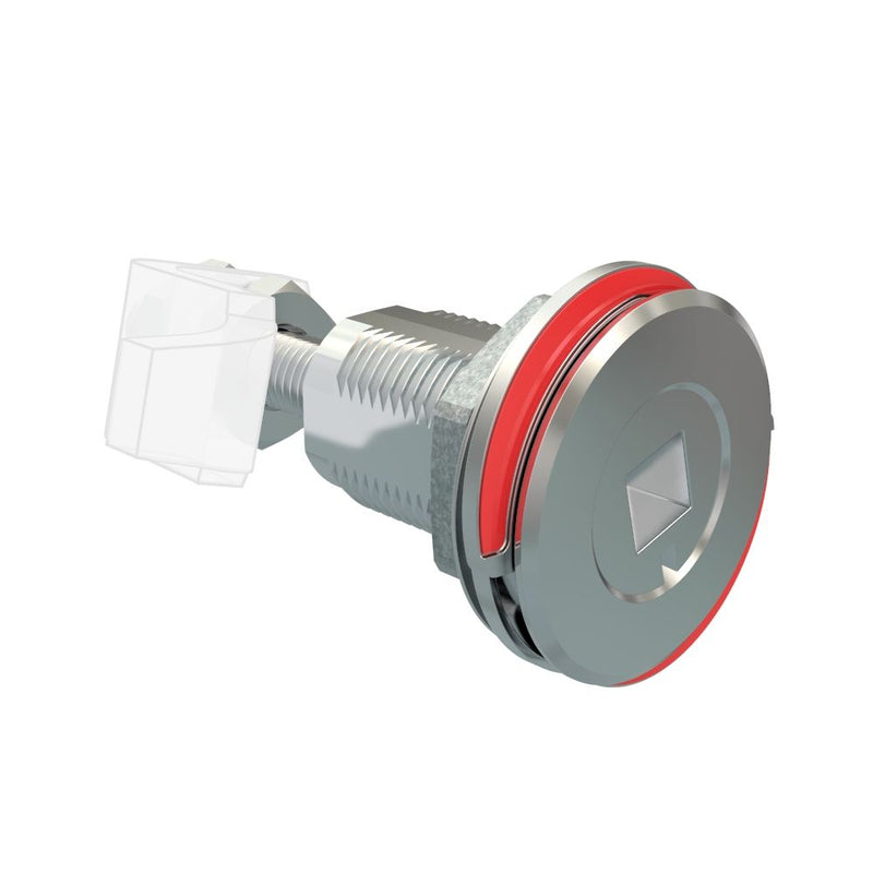 SOUTHCO Vise Action® Compression Latch, Large Size, 8 mm Square Recess, Zinc Alloy, Chrome Plated, Bright [E3-A119-01]