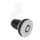 SOUTHCO Vise Action® Compression Latch, Large Size, 8 mm Square, Zinc Alloy, Powder Coat, Silver [E3-A2910-UU7]