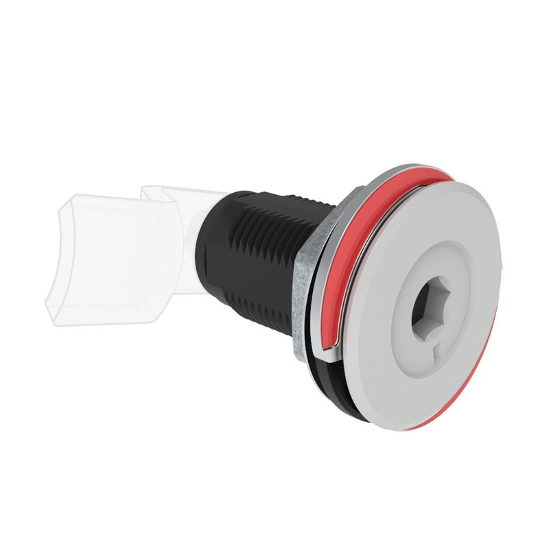 SOUTHCO Vise Action® Compression Latch, Large Size, 8 mm Hex Recess, Zinc Alloy, Powder Coat, Silver [E3-A126-UU7]