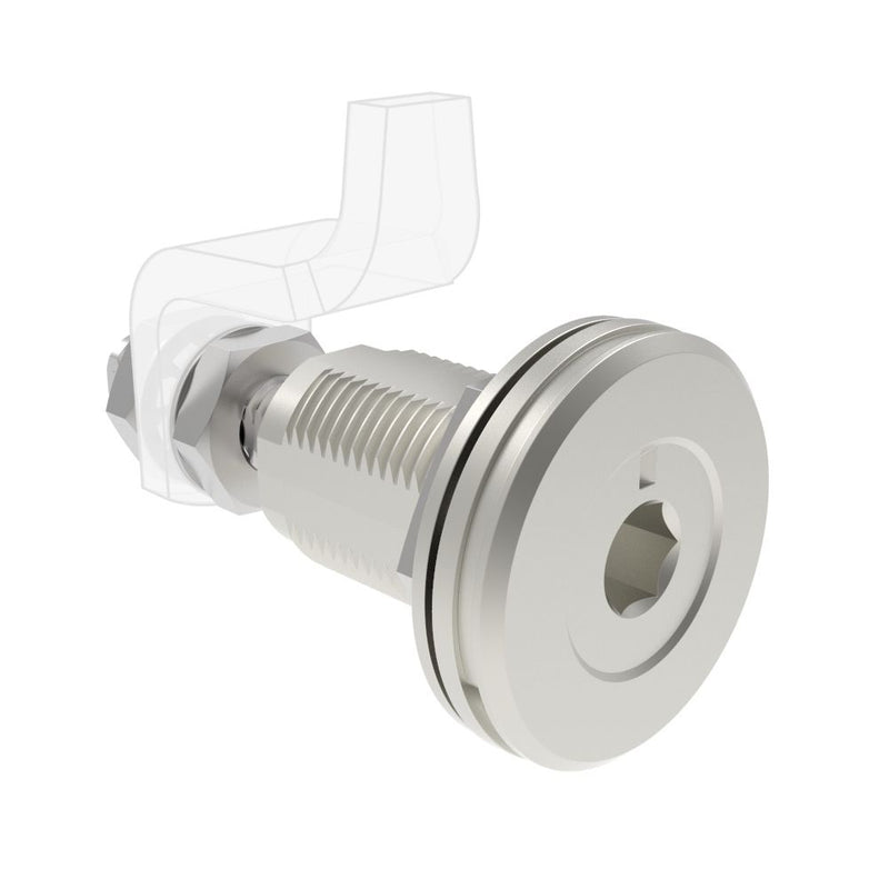 SOUTHCO VISE ACTION® Compression Latch, Large Size, 8 mm Hex Recess, Stainless Steel, Electropolished [E3-A226-02]