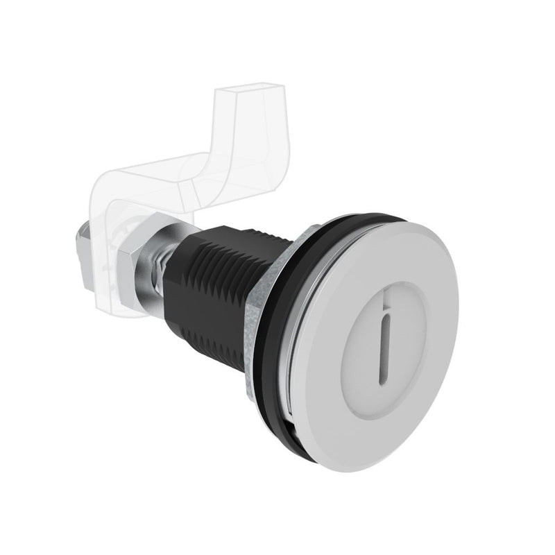 SOUTHCO Vise Action® Compression Latch, Large Size, Slotted Recess, Zinc Alloy, Powder Coat, Silver [E3-A229-07]