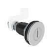 SOUTHCO Vise Action® Compression Latch, Large Size, Slotted Recess, Zinc Alloy, Powder Coat, Silver [E3-A19-07]