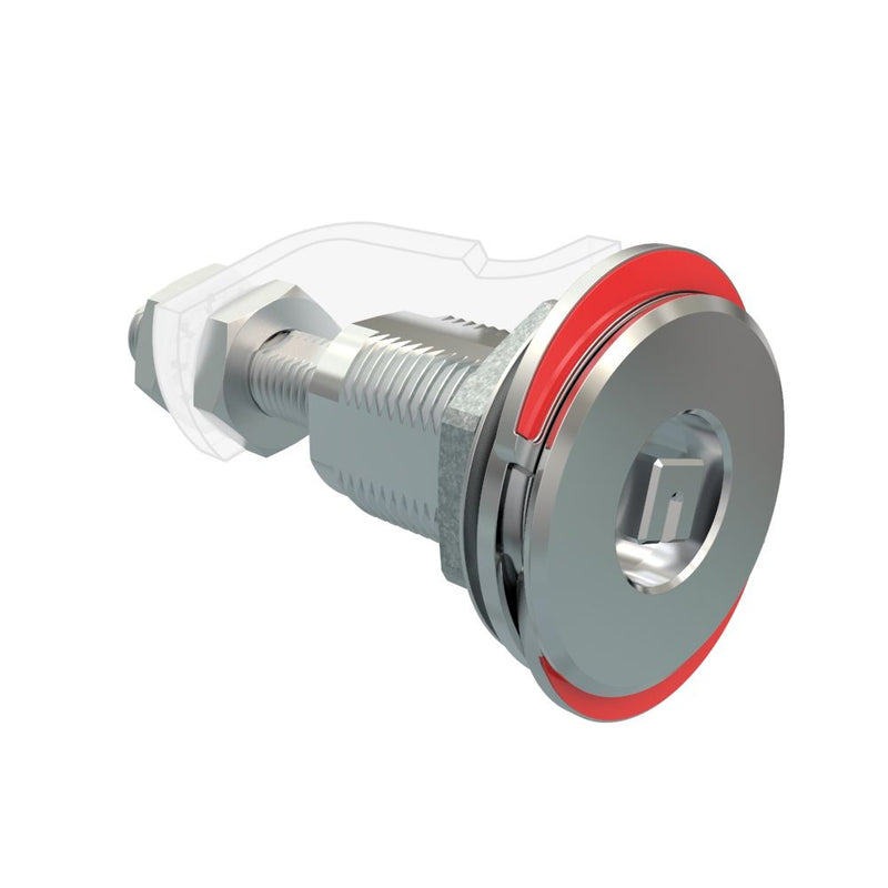 SOUTHCO Vise Action® Compression Latch, Large Size, 8 mm Square, Zinc Alloy, Chrome Plated, Bright [E3-A2210-01]
