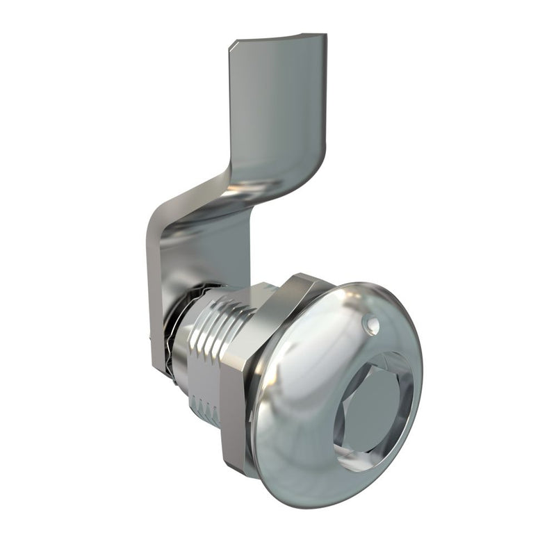 SOUTHCO Quarter-Turn Cam Latch, Bellcore 216, 6mm (.24 in) Grip, Not Sealed, Zinc Alloy, Chrome Plated, Bright [E5-2-131-000]