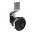 SOUTHCO Quarter-Turn Cam Latch, Bellcore 216, 6mm (.24 in) Grip, Not Sealed, Zinc Alloy, Powder Coat, Black [E5-2-135-000]