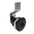 SOUTHCO Quarter-Turn Cam Latch, Bellcore Electronics, 6mm (.24 in) Grip, Sealed, Zinc Alloy, Powder Coat, Black [E5-2-195-001]