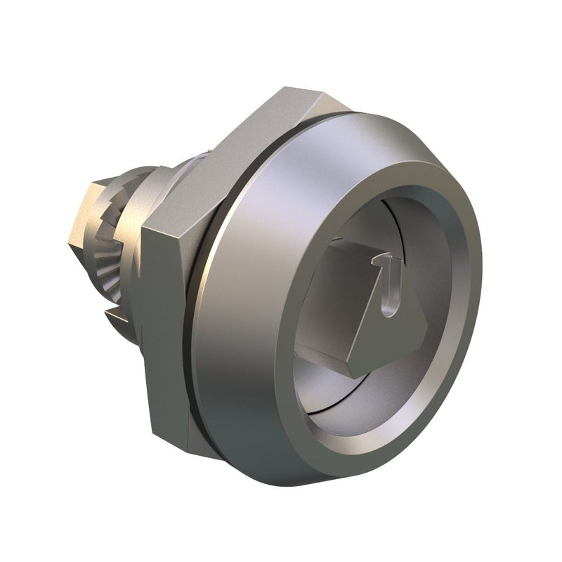 SOUTHCO Quarter-Turn Cam Latch, 8 mm Triangle Recess, Without Cam, Sealed, 316 Stainless Steel, Passivated [E5-32-0327-UU1]