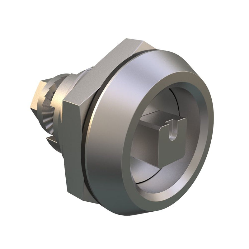 SOUTHCO Quarter-Turn Cam Latch, 7 mm Square Recess, Without Cam, Sealed, 316 Stainless Steel, Passivated [E5-32-0427-UU1]