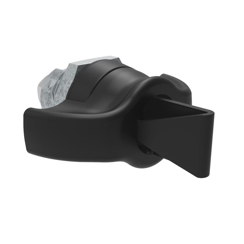 SOUTHCO Quarter-Turn Cam Latch, Key Locking (without lock core) Wing, Without Cam, Sealed, Zinc Alloy, Powder Coat, Black [E5-9-335-UU1]