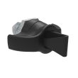 SOUTHCO Quarter-Turn Cam Latch, Key Locking (without lock core) Wing, Without Cam, Sealed, Zinc Alloy, Powder Coat, Black [E5-9-335-UU1]